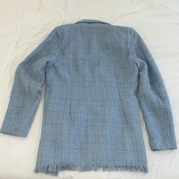 Blue Missguided oversized blazer - Picture 3 of 3